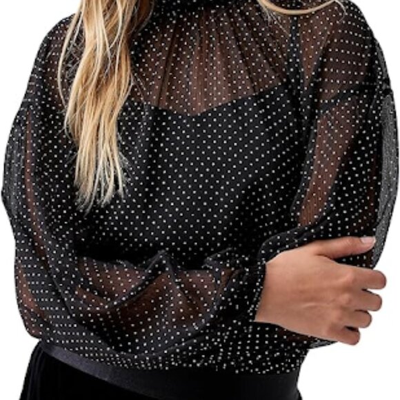 Sanctuary Layered Glitter Blouse  NWT - Picture 4 of 15
